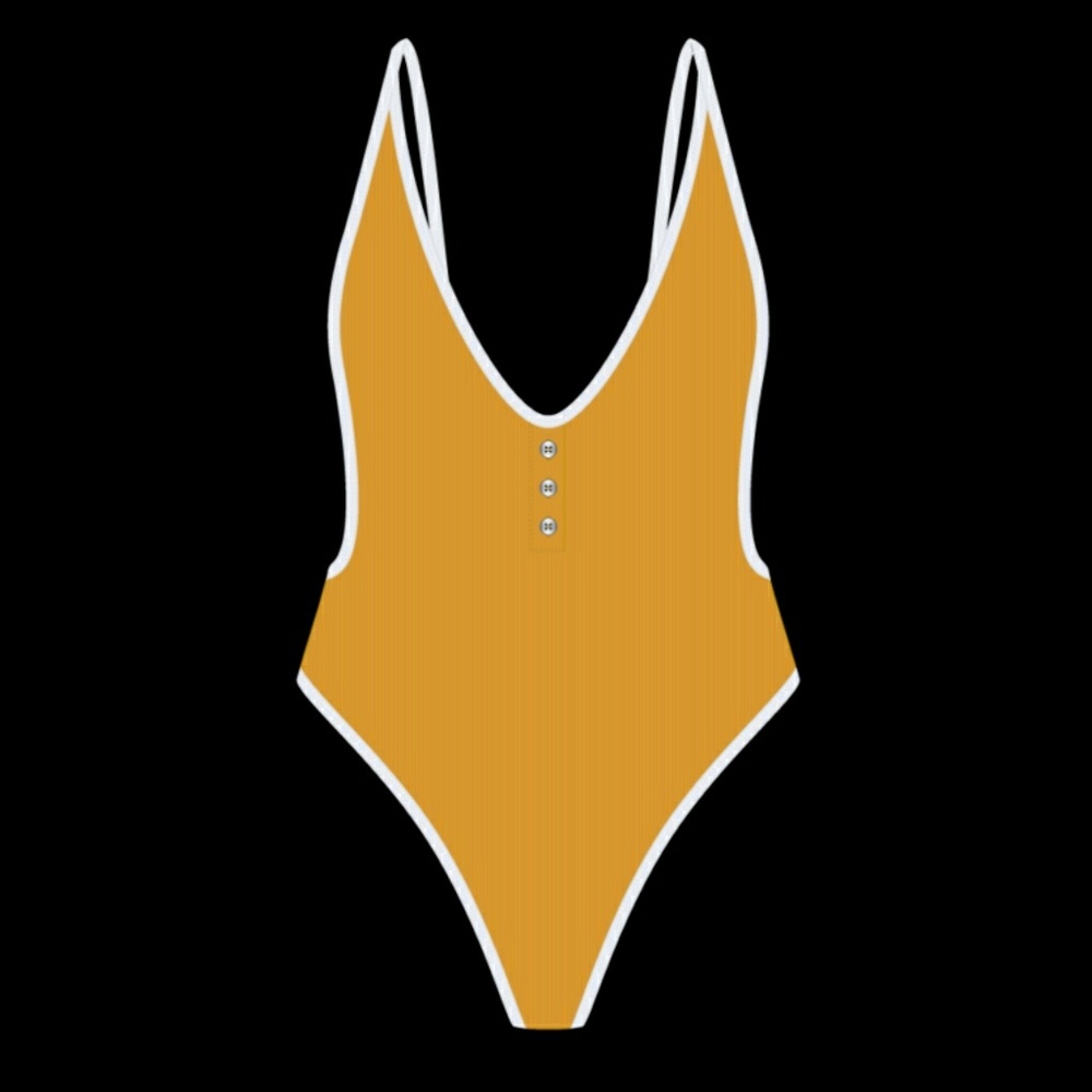 Boutine LA Mango Adjustable Ribbed Retro One Piece